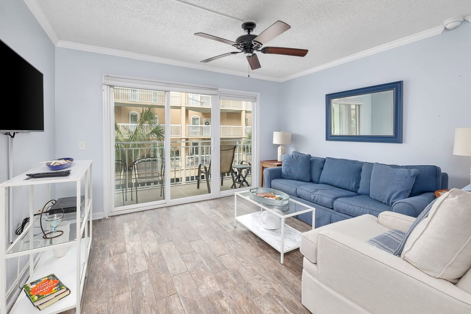 Beach Club 236 - Living Space with Private Balcony Access