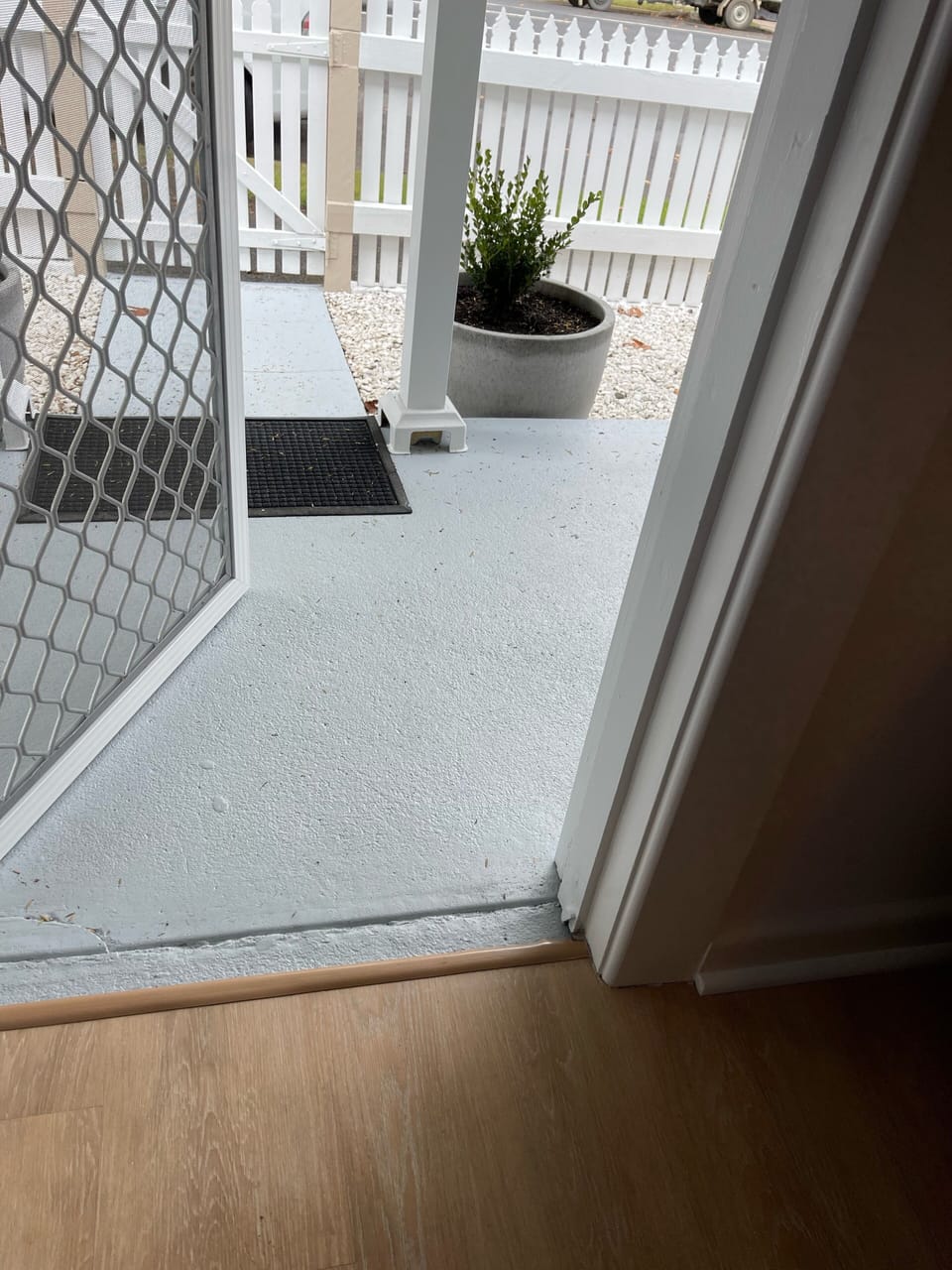 Back door is flat with no steps