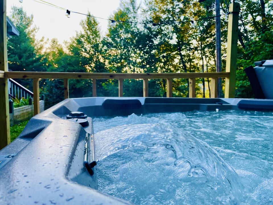Hot Tub with a peaceful view