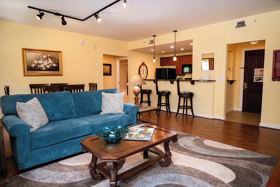 Living to Dining Area and Kitchen