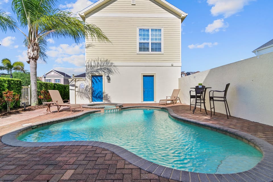 Pool View from House