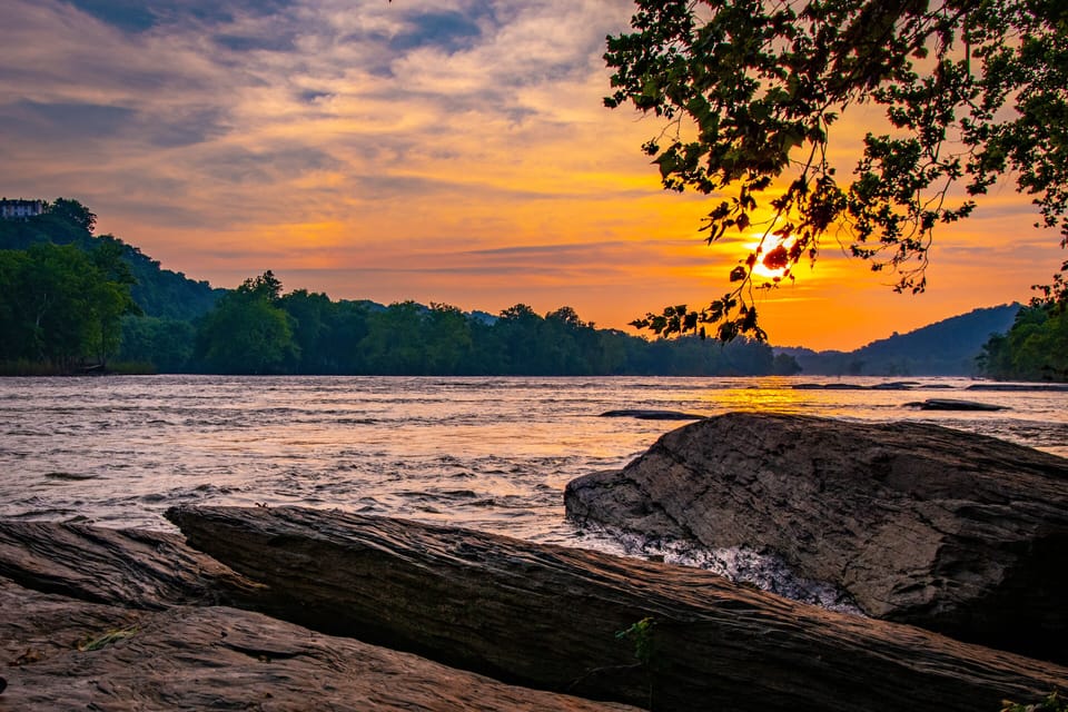 Sunset at the C&O Canal near Maryland Heights Trailhead 