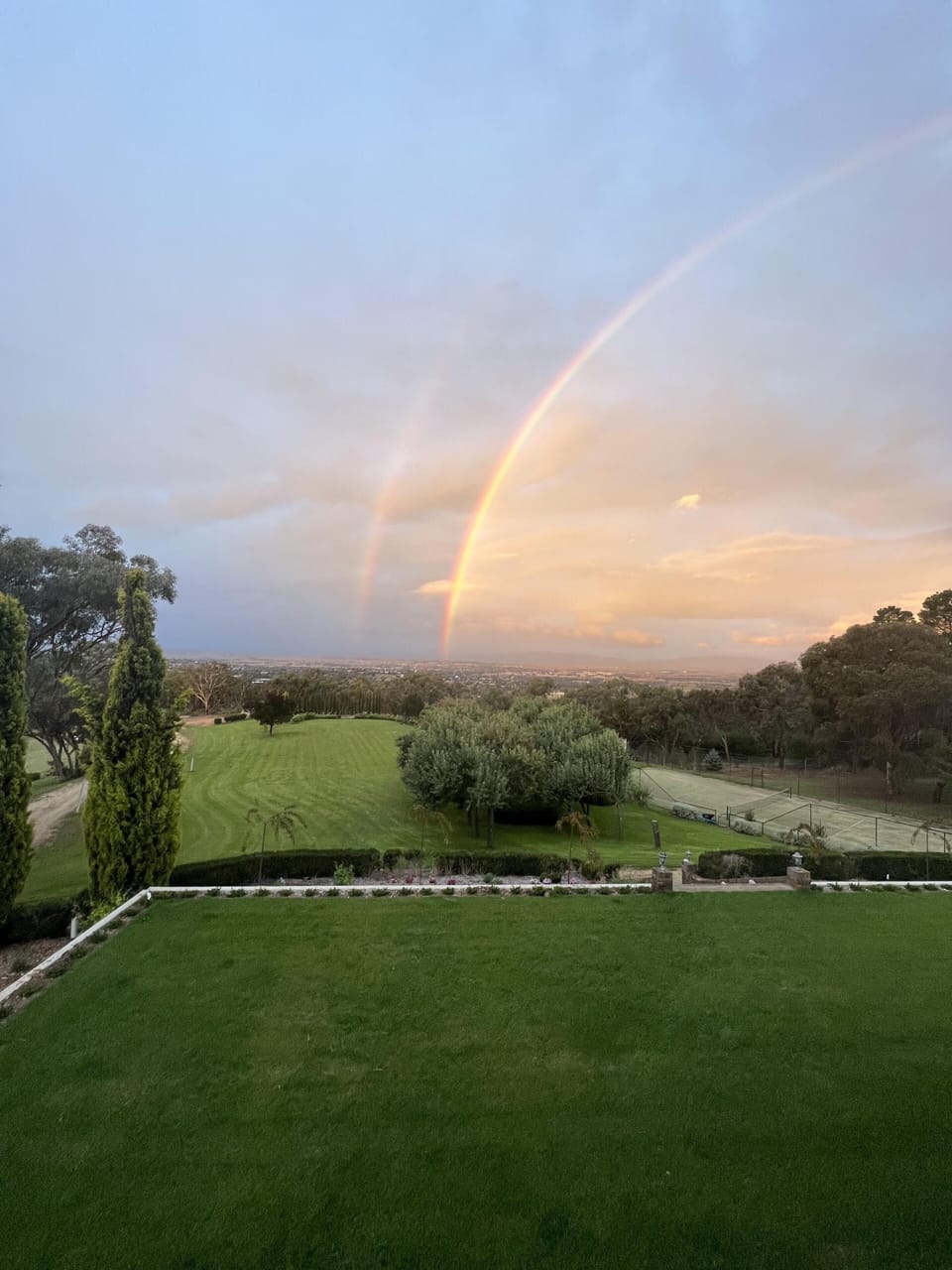 Expansive lawns with views of Bathurst & beyond