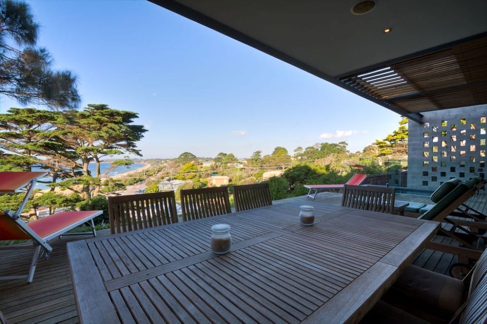 Dine alfresco and enjoy the views