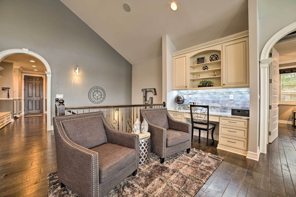 Seating Area | Laptop-Friendly Workspace | Main Level