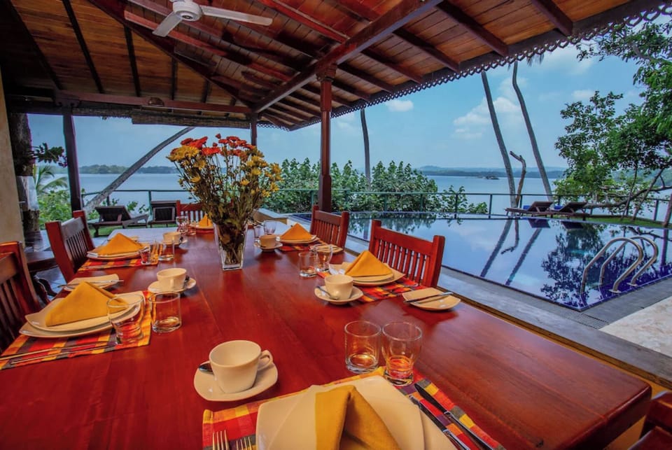 living and dining on the verandah