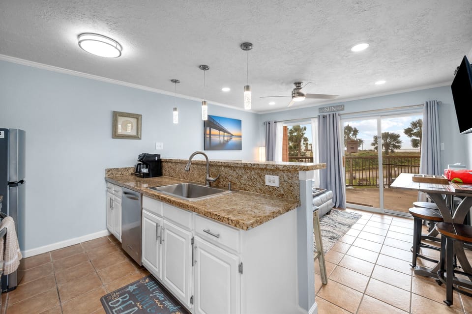 Kitchen & Den with a view!