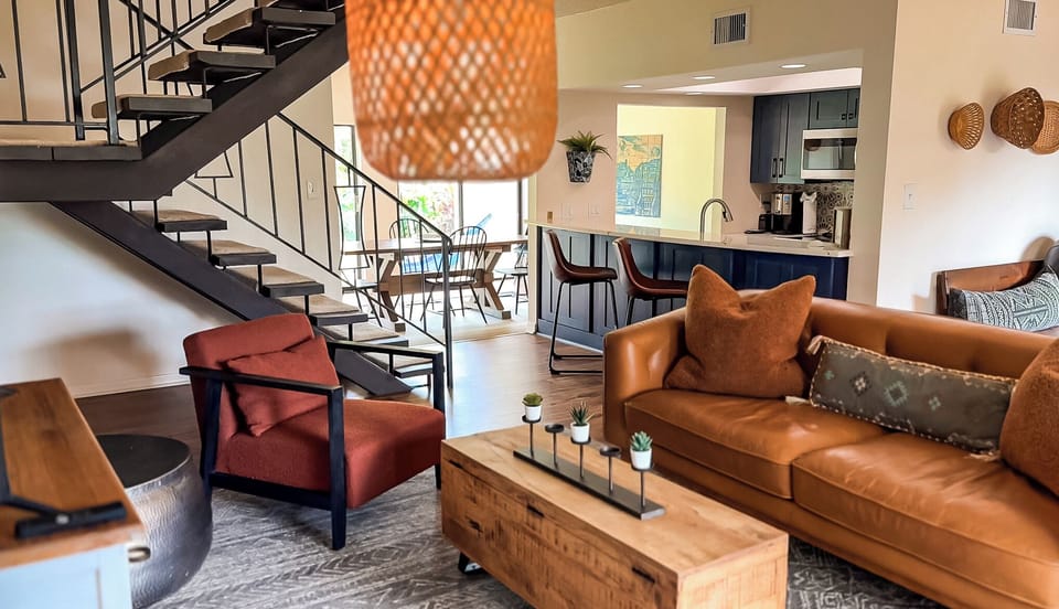 Spacious open-concept living room