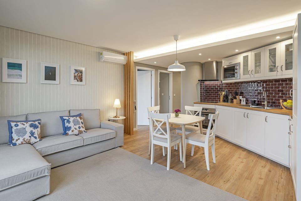 Livingroom and dining area and kitchen