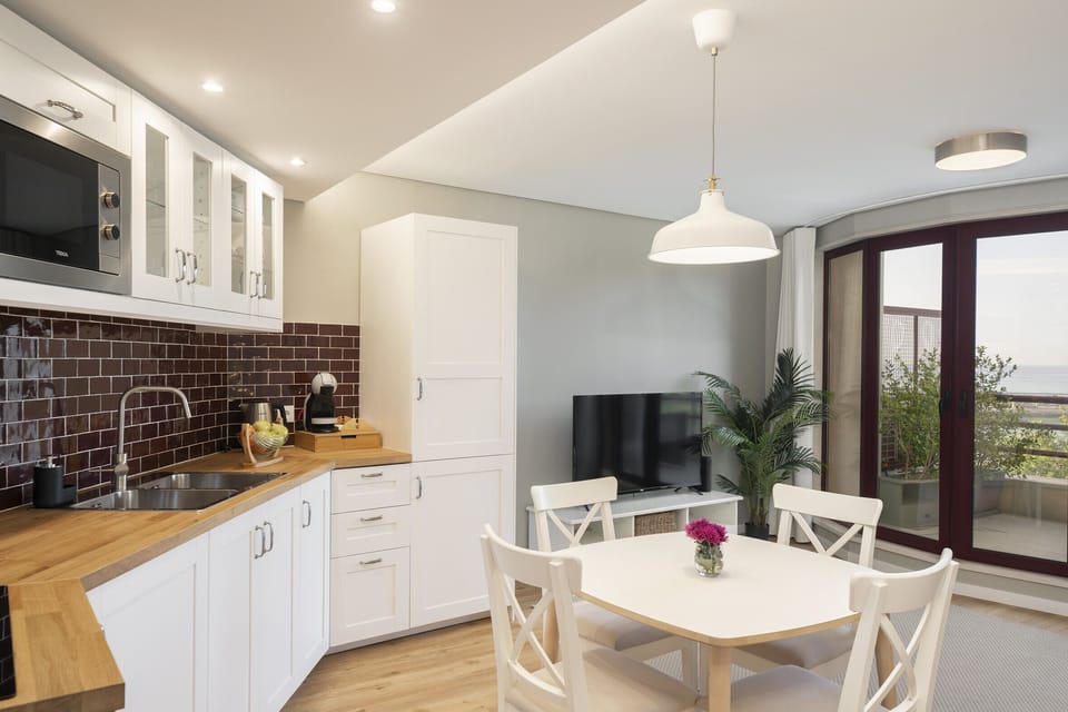 Livingroom and dining area and kitchen