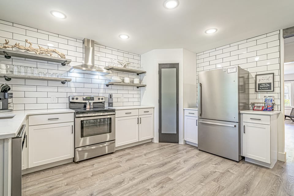 All stainless appliances.