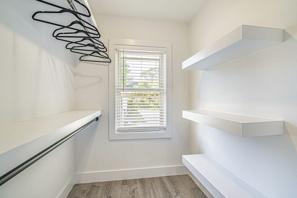 Master bedroom walk in closet.