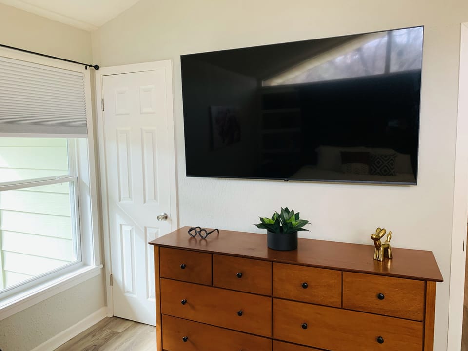 Smart tv in main bedroom 