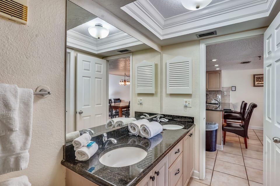 Guest Bathroom off of Kitchen Area