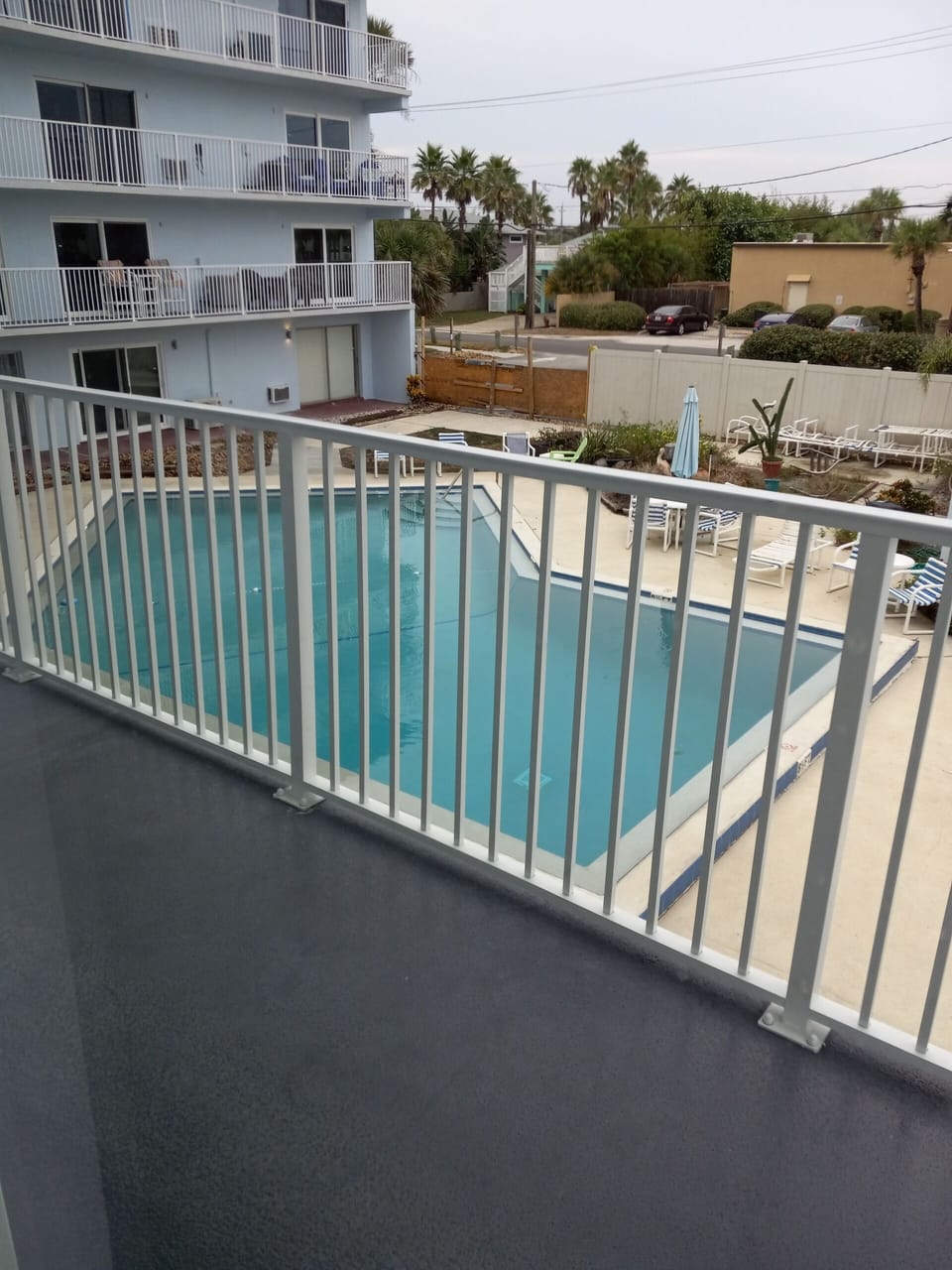 Sparkling  pool open at 830, restrooms and shower convienently located in yard. 