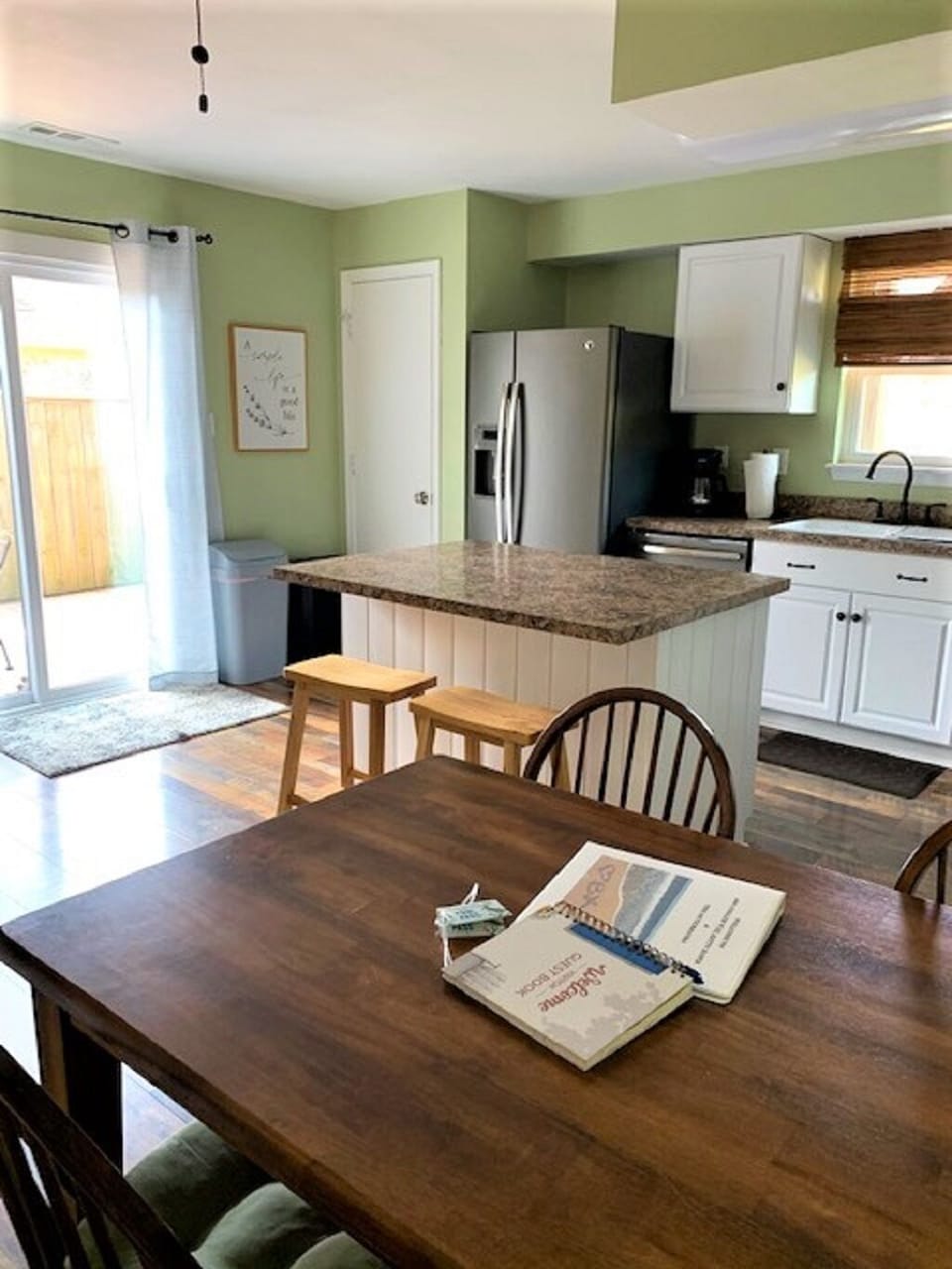 Kitchen - slider to patio