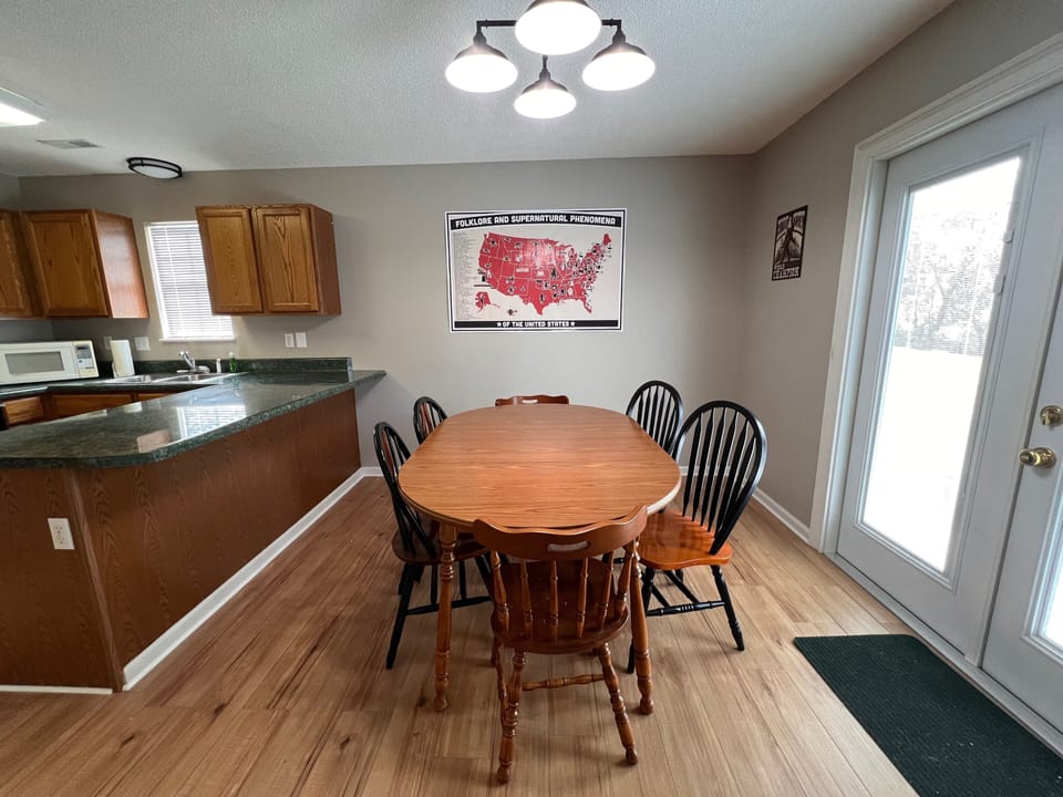 Spacious dining room