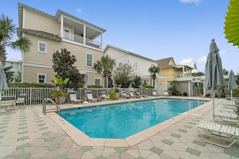 Community Pool, small private community, bathroom and shower onsite