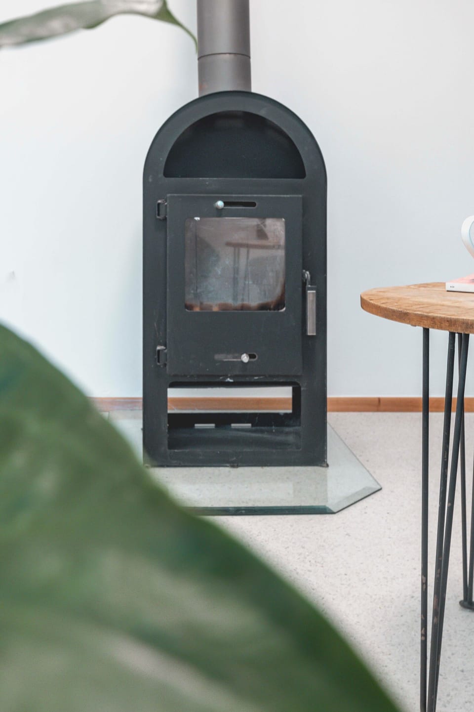 Fireplace in the living room