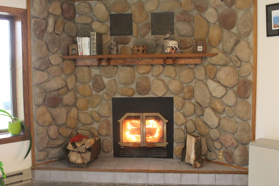 Wood fireplace available, bring your own hardwood and starter