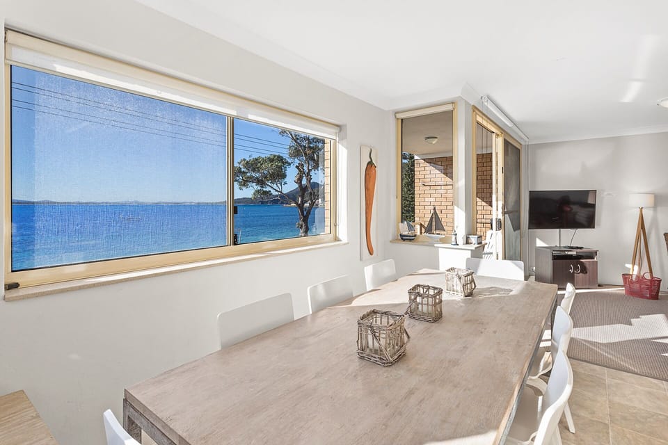 Dining area, enjoy your meals while enjoying the beautiful water views.
