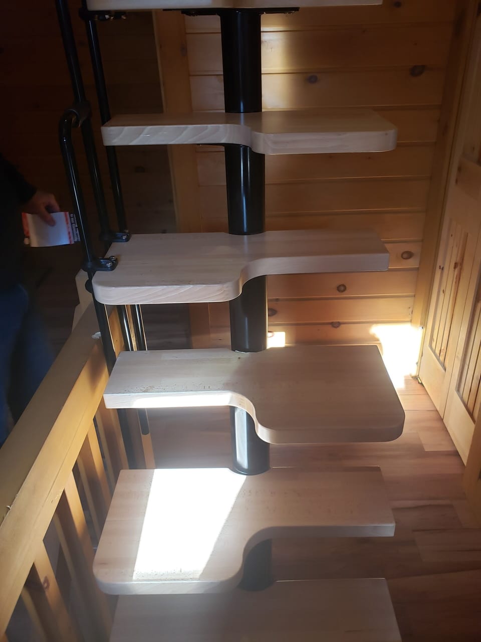 Stairs to loft - needs to step with specified left and right