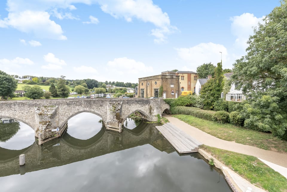 view of the house and bridge