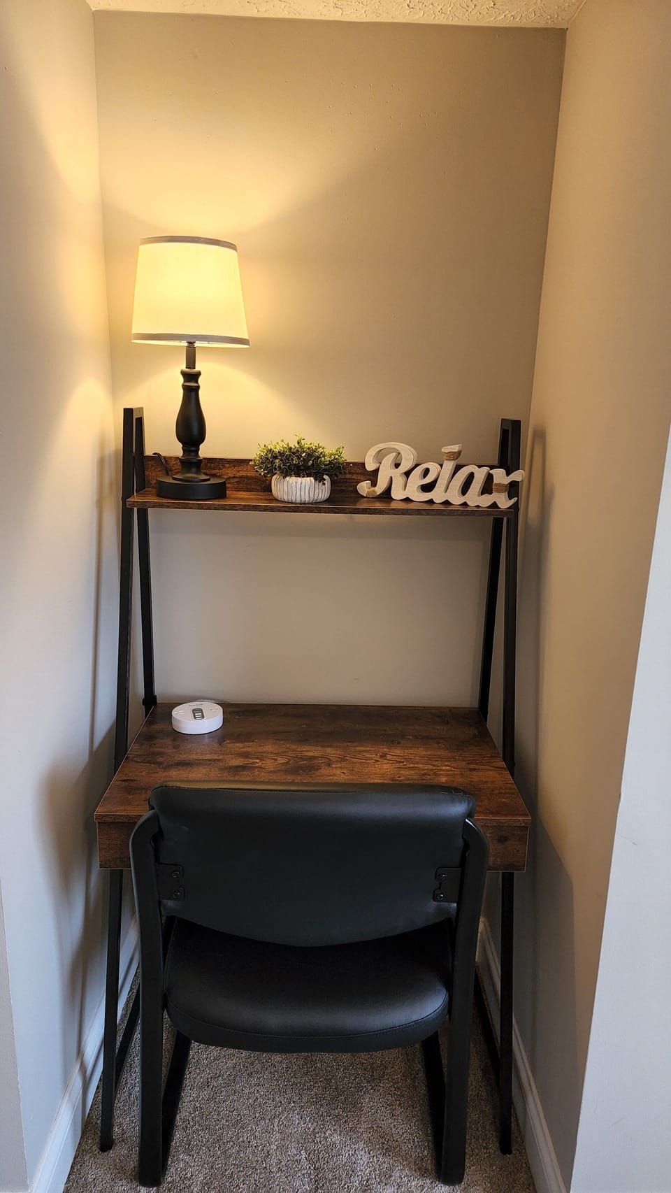 If you must work, you have a quiet office space.