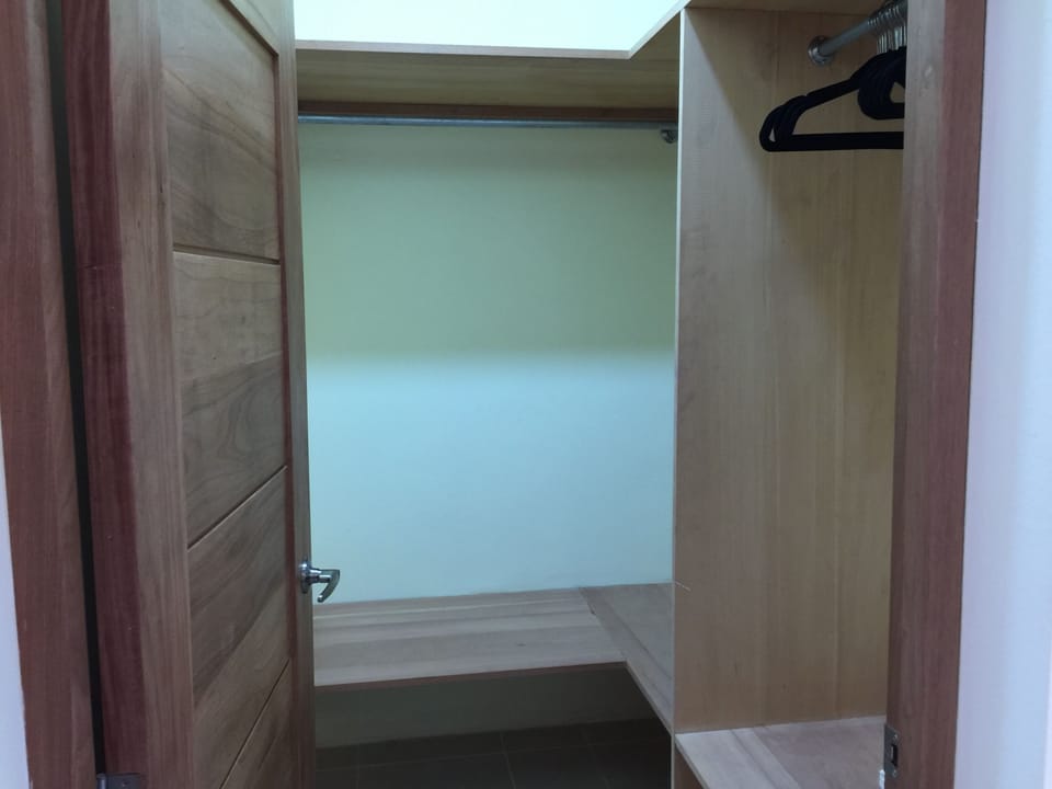 The walk in closet