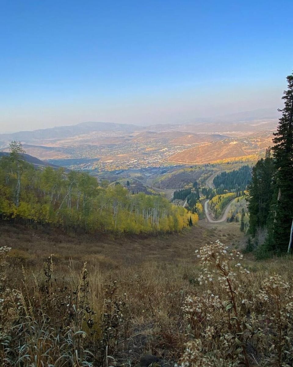 The mountains during fall