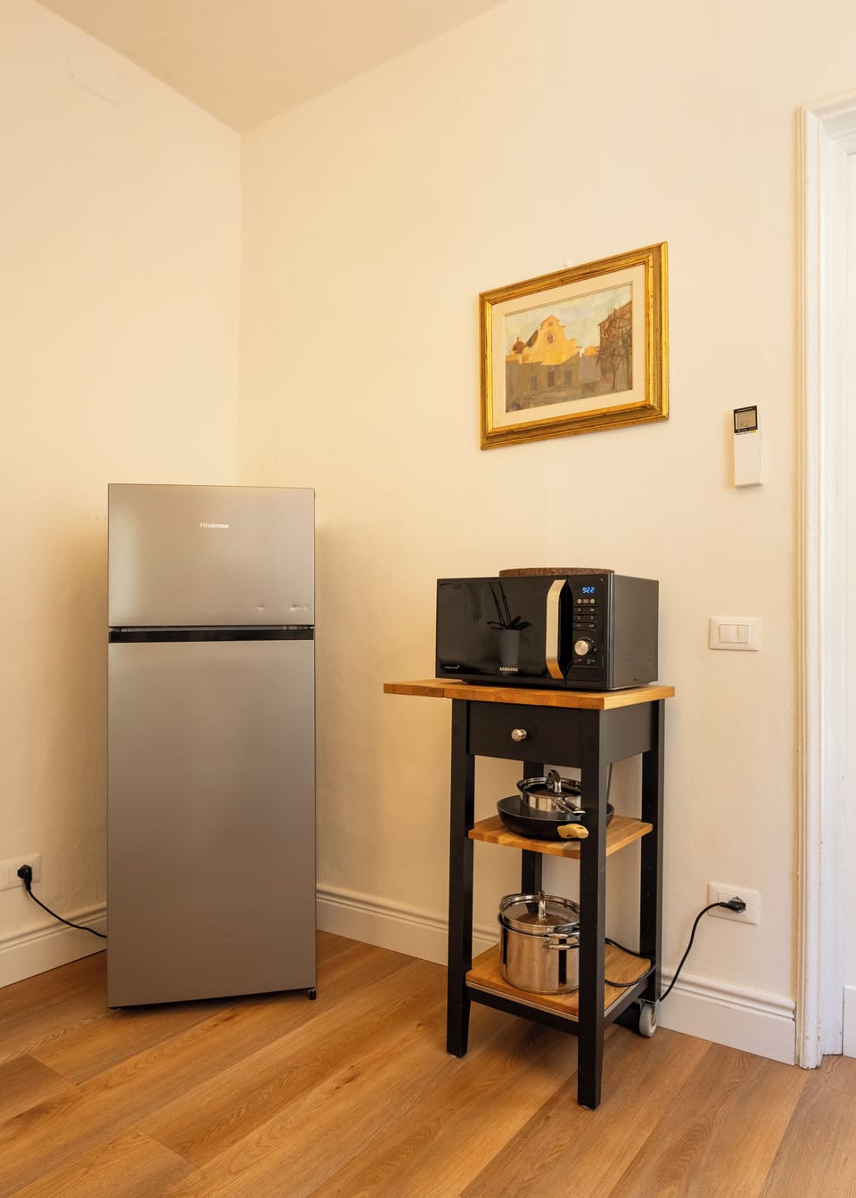 Fridge and microwave