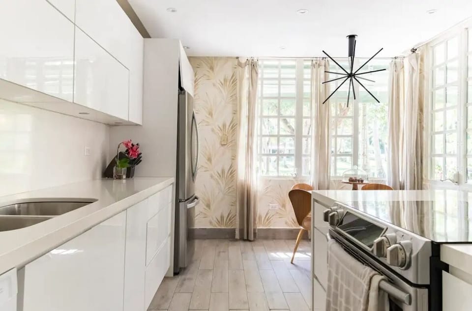 kitchen , electric stove, toaster , Keurig , regular coffee maker