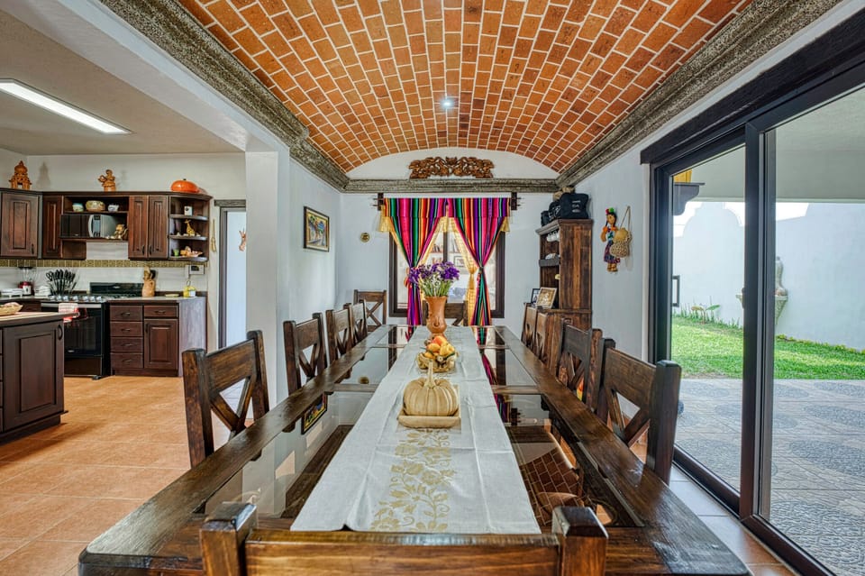 The dining room.