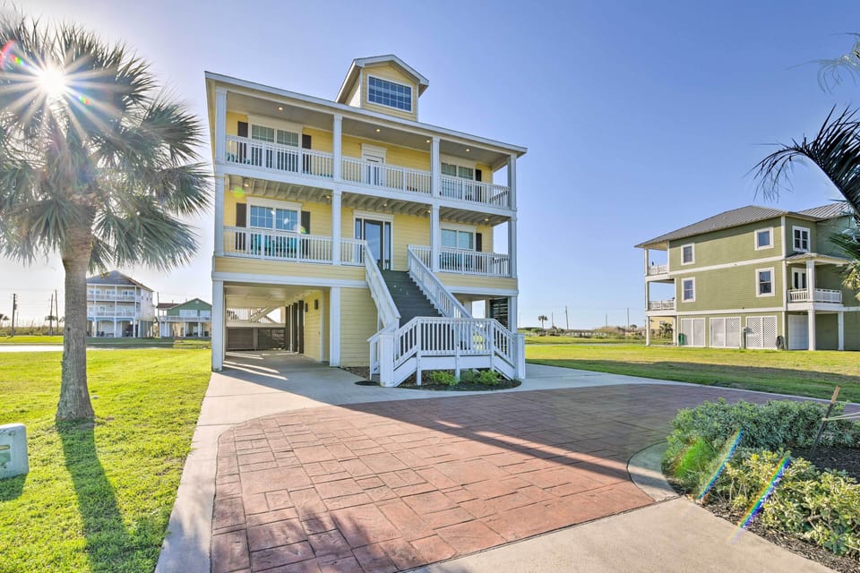 Galveston Vacation Rental | 4BR | 3.5BA | Stairs Required | 3,256 Sq Ft