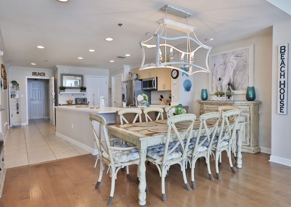 Dining table.