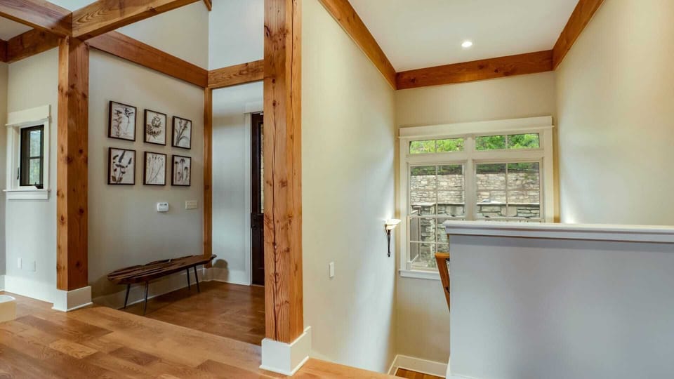 Staircase to more bedrooms!