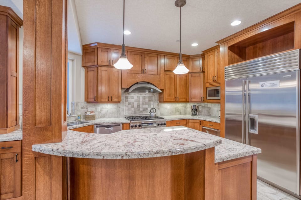 Kitchen with latest appliances