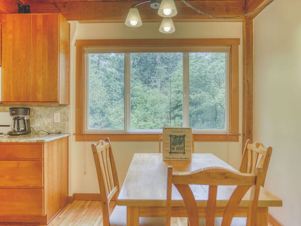 Dining Area with nature views