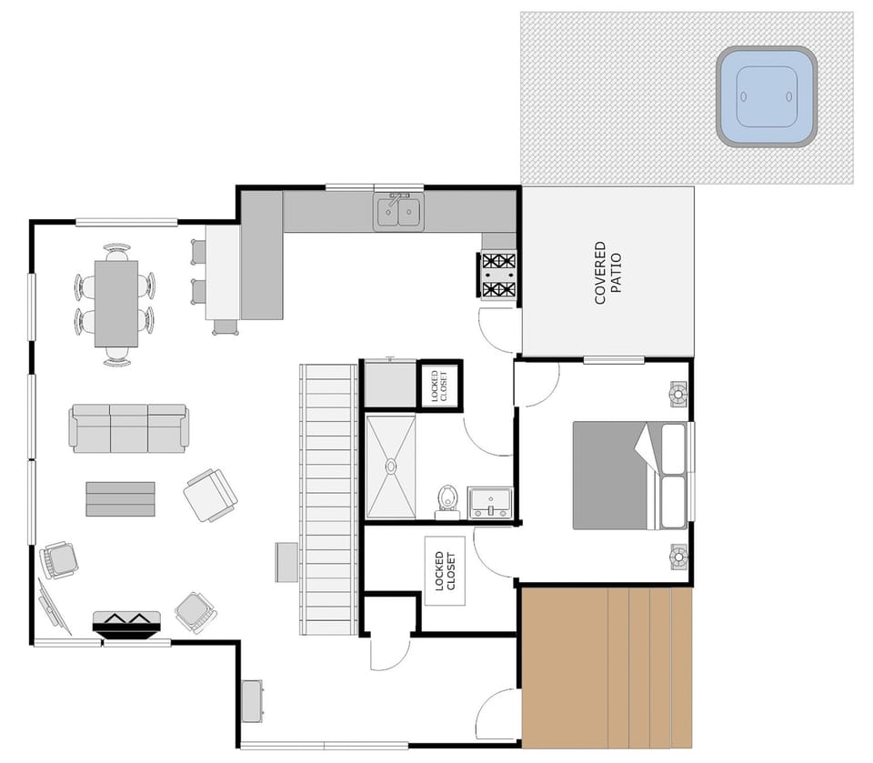 Cascades Springs Cabin floor plan