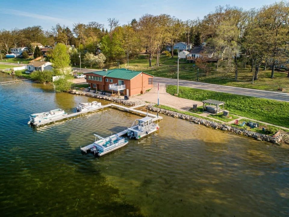 View of the home from the lake