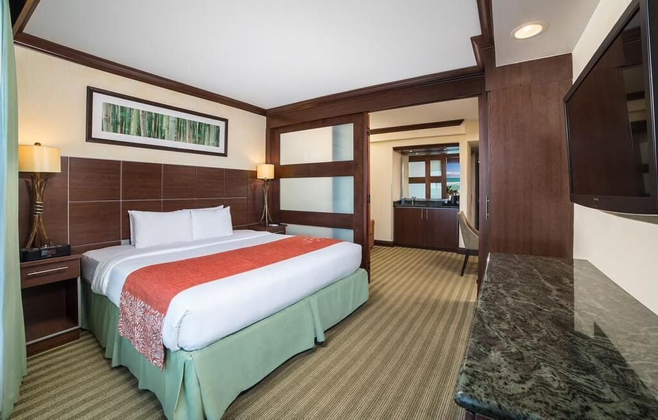 Suites has a bedroom for 2 guests and separate sleeping area for 2 more guests