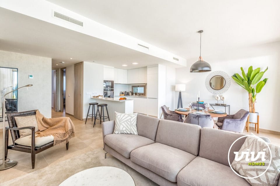 Mijas Costa holiday apartment Blue View living room