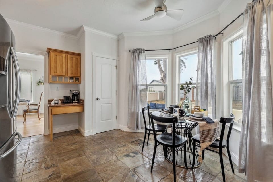 Kitchen nook for additional seating.