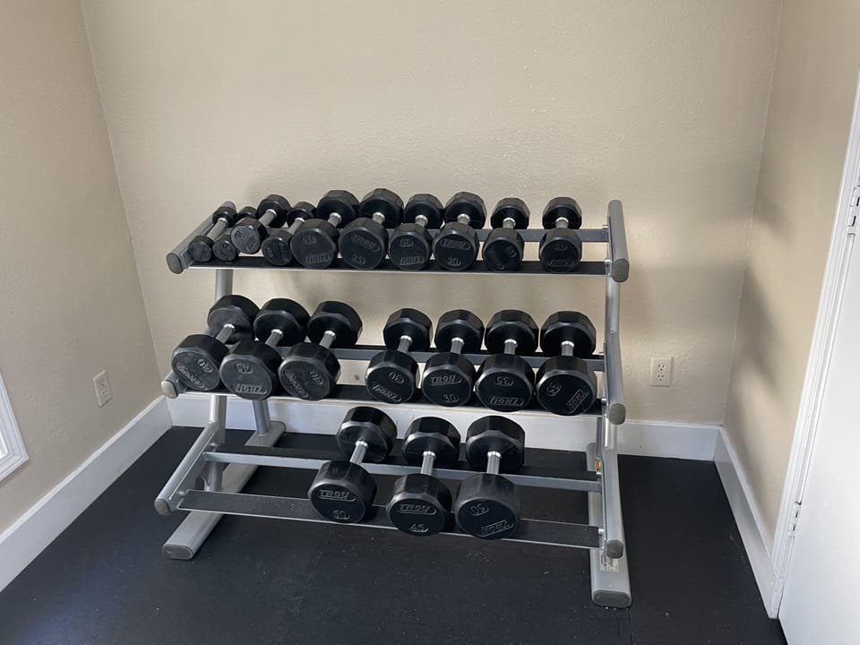 Weights in Community Exercise Room