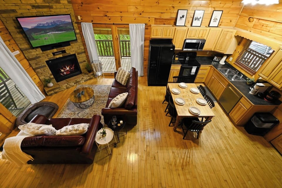 Get cozy in the living room with your throw blankets & your fur family.