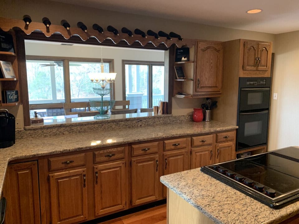 Kitchen overlooking Dining Room