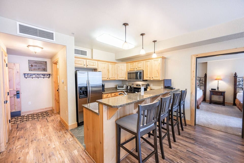 Perfect for families - the breakfast bar can comfortably seat 4 guests
