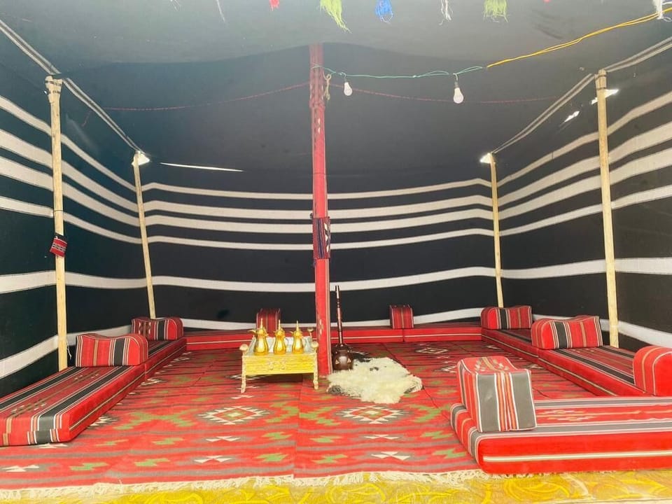 Outdoor banquet area