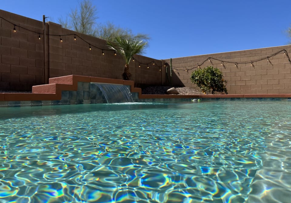 Relaxing heated pool 