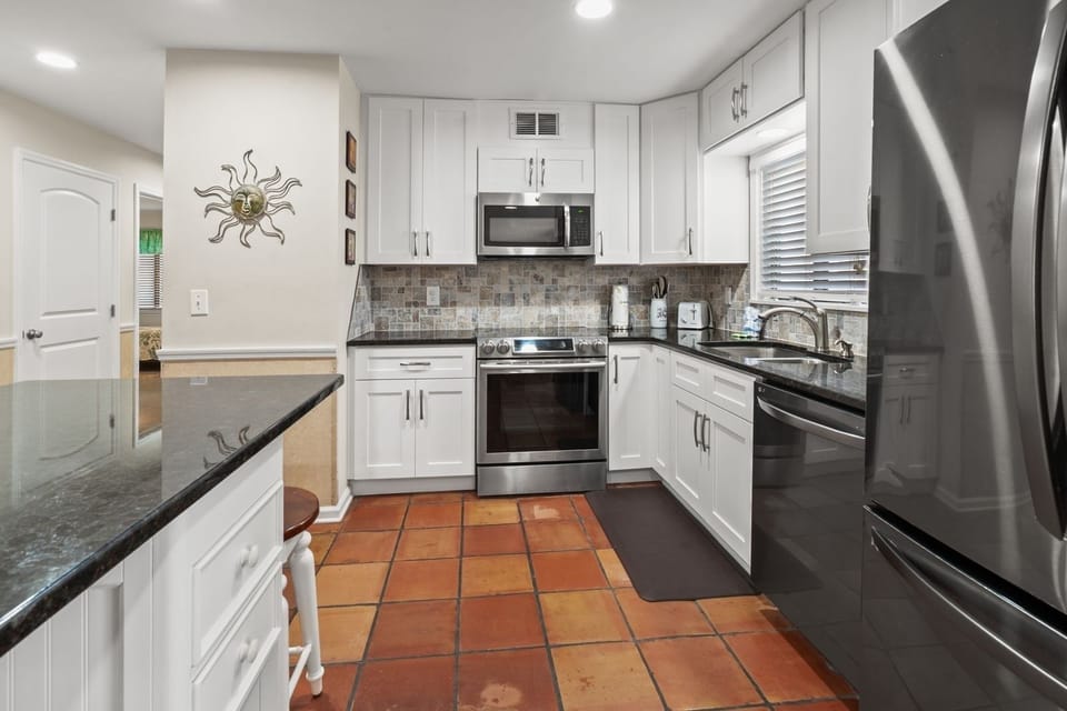 Indoors, Floor, Kitchen, Flooring, Appliance